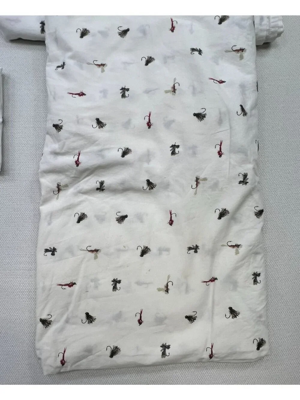 Eddie Bauer 100% Cotton Fishing Flies Full/Double Cotton Sheet Set
